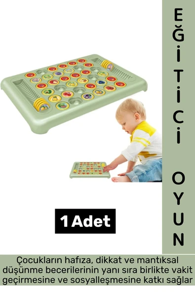 Çocuk Hafıza Dikkat Mantıksal Düşünme Sosyalleşme Beceri Geliştiren Eğitici Hafıza Eşleştirme Oyunu ürün görseli