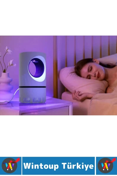 Premium Kimyasal İçermez 6 Uv Işıklı Sessiz Çalışır Gece Lambası Kullanımlı Haşere Sinek Öldürücü - 2