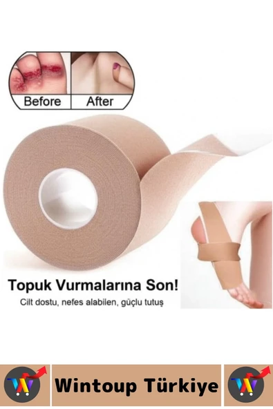 Gündelik Esnek Nefes Alabilir Konforlu Ayakkabı Topuk Vurma Önleyici Rulo Bant 2.5 Cm X 5 Metre - Resim 3