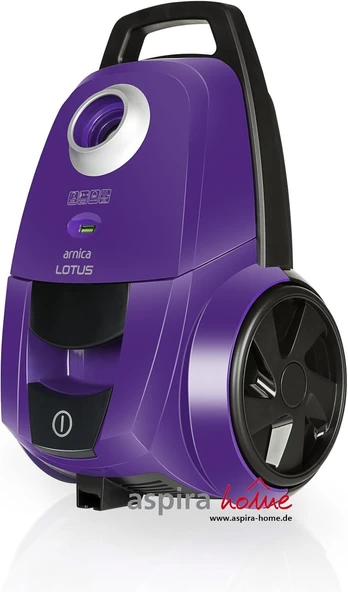Arnica Lotus Mor Toz Torbalı Elektrikli Süpürge, 4.5 L Hacim, 750 W, Yıkanabilir Filtre, Mor - Resim 3