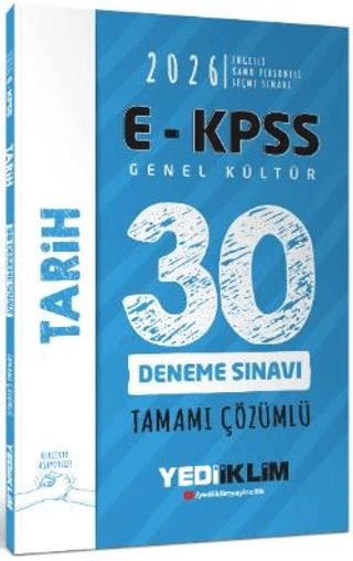 Ekpss Gk Tarih 30 Deneme Sınavı 2026 ürün görseli 1