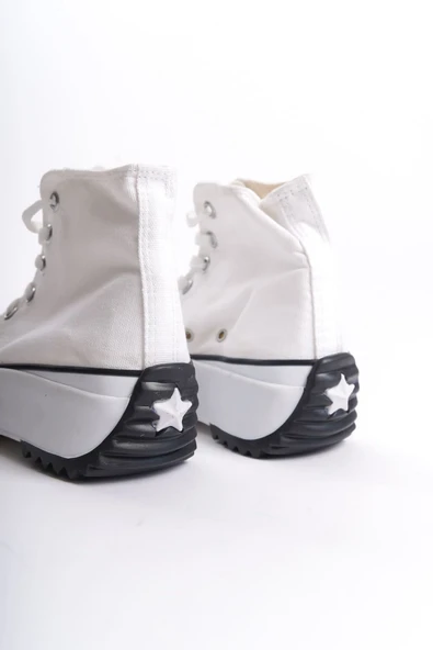 ROMA Bağcıklı Ortopedik Taban Kadın Sneaker Spor Ayakkabı TBT - Beyaz - 5