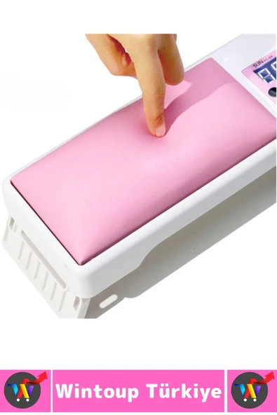 Konforlu Profesyonel Ev Kullanım Hızlı Etki Dijital Ekran 3 Zaman Ayarlı El Yastıklı UV Oje Kurutucu - 5