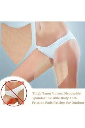 2 Adet Kendinden Yapışkanlı Sürtünme ve Pişik Önleyici Uyluk Koruyucu Bant – Spor ve Günlük Kullanım İçin Uniseks - 4