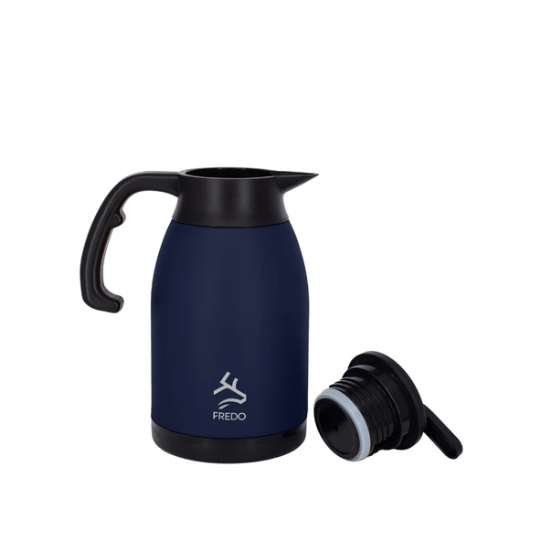 Big Therm 2 Lt Paslanmaz Çelik Lacivert Çay Termosu, 24 Saat Soğuk, 12 Saat Sıcak Tutma - 2