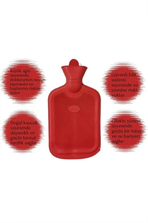 2 Litre Premium Karışık Desenli Yıkanabilir Renkli Yıkanabilir Tam Kılıflı Sıcak Su Torbası - Resim 3