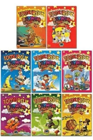Tomurcuk Boyama Kitapları (8 Kitap Takım) ürün görseli 1