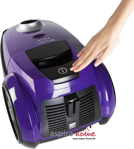 Arnica Lotus Mor Toz Torbalı Elektrikli Süpürge, 4.5 L Hacim, 750 W, Yıkanabilir Filtre, Mor - Resim 5