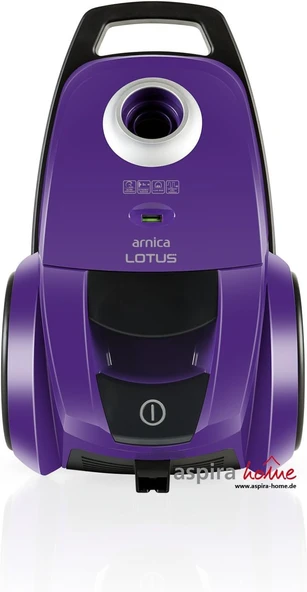 Arnica Lotus Mor Toz Torbalı Elektrikli Süpürge, 4.5 L Hacim, 750 W, Yıkanabilir Filtre, Mor - Resim 4