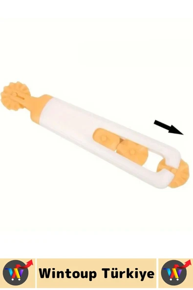 Dayanıklı Ergonomik Hamur Makarna Kurabiye Değiştirilebilir 4 Başlıklı Şekillendirici Hamur Kesici - Resim 5