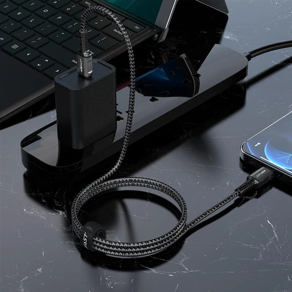 Acefast 30W 1.2 Metre USB-C to Ligtning Apple MFI Lisanslı Type-C iPhone Uyumlu Şarj Data Kablosu - C1-01 - 4