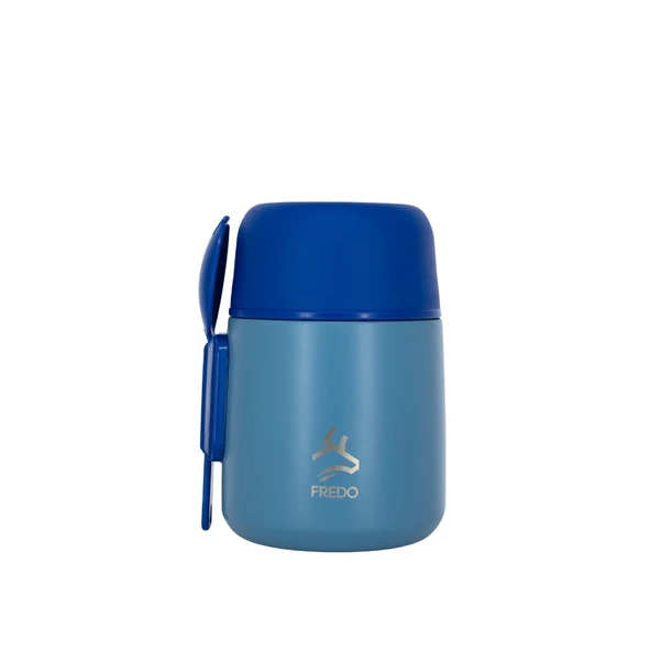 Duo Dine Bebek Mavi Mama Kabı & Yemek Saklama Termosu, Mug - 8 Saat Sıcak, 12 Saat Soğuk Tutma 500 ml ürün görseli