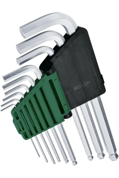 Bosch Home and Garden Alyan Anahtar Takımı Hex 9 Parça - 1600A02BX9 - 4