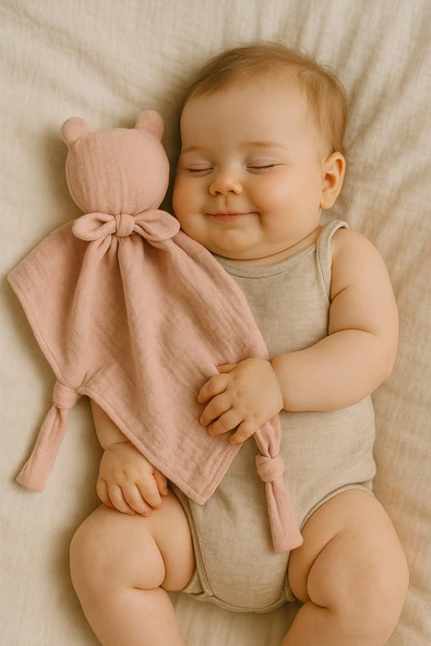 Çift Katlı Müslin Ayıcık Uyku Arkadaşı - 2