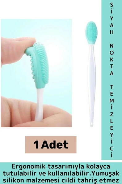 Ergonomik Cilt Siyah Nokta Bakım Cildi Tahriş Etmeyen Esnek Silikon Cilt Siyah Nokta Temizleme Aleti