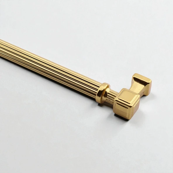 Yeni Talas Çizgili Gold Altın Metal 128 mm 12.8 cm Mobilya Mutfak Çekmece Dolap Kulpu Kulbu Kulpları - Resim 5