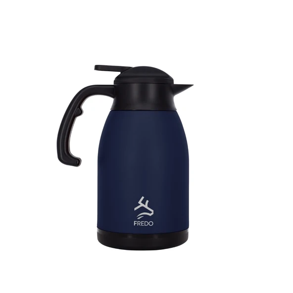 Big Therm 2 Lt Paslanmaz Çelik Lacivert Çay Termosu, 24 Saat Soğuk, 12 Saat Sıcak Tutma