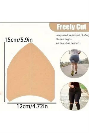 2 Adet Kendinden Yapışkanlı Sürtünme ve Pişik Önleyici Uyluk Koruyucu Bant – Spor ve Günlük Kullanım İçin Uniseks - 3