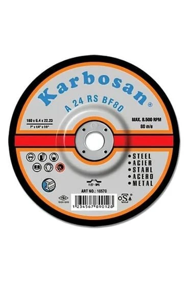 KARBOSAN 180X8 NK TAŞLAMA TAŞI-5'li paket