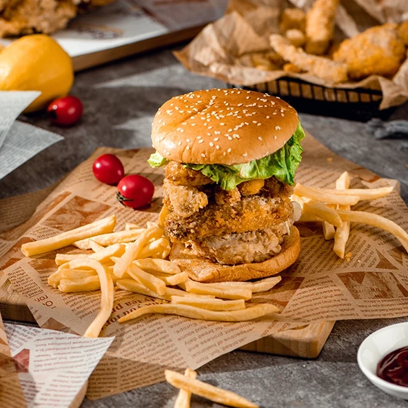 Kendi Desenli Sunum Kağıdı 50'li Vintage Gazete Desen Karışık 35X25 cm 3 Farklı Model - Resim 2