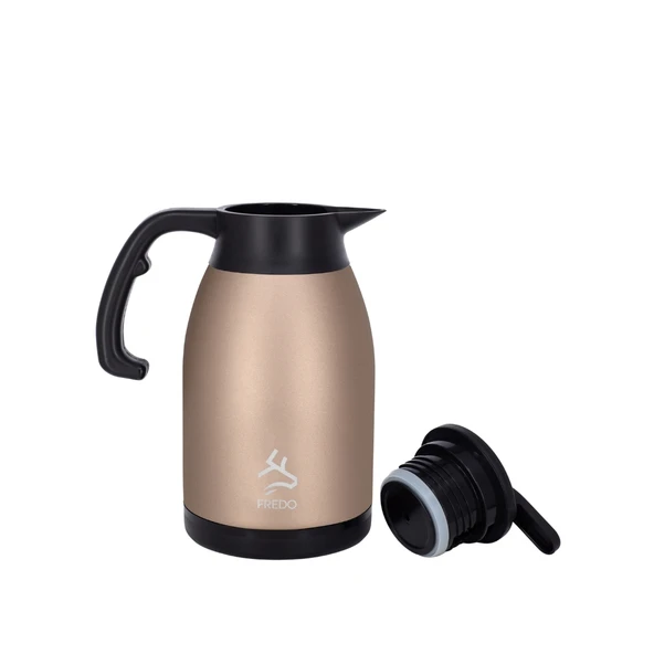 Big Therm 2 Lt Paslanmaz Çelik Rose Gold Çay Termosu, 24 Saat Soğuk, 12 Saat Sıcak Tutma - 2