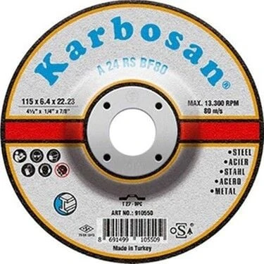 KARBOSAN 115X6.4 NK TAŞLAMA TAŞI-10 lu Paket