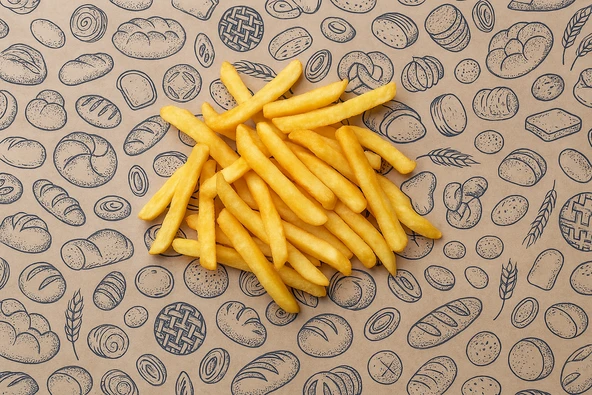 Kendi Desenli Sunum Kağıdı 50'li Vintage Gazete Desen Karışık 35X25 cm 3 Farklı Model - Resim 4