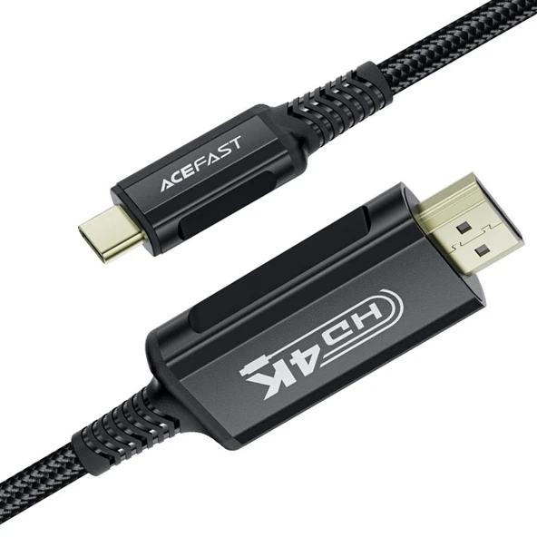 Acefast USB-C to HDMI 4K HDR Destekli 1.8 Metre Video Aktarım Kablosu - C1-10 - 2