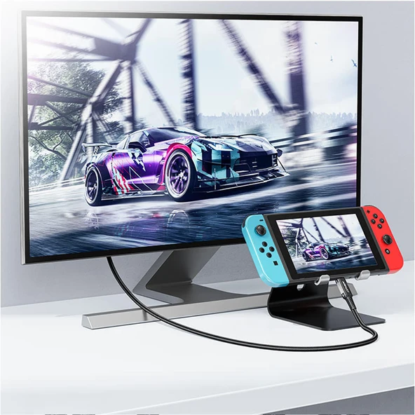 Acefast USB-C to HDMI 4K HDR Destekli 1.8 Metre Video Aktarım Kablosu - C1-10 - 5