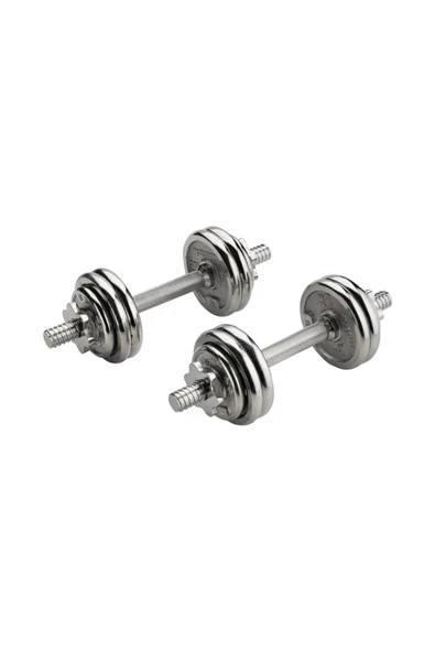 CKSpor 2 Adet 15 Kg Krom Dumbell Seti Çantalı Döküm Plaka Dambıl Seti  CKS15 - 3