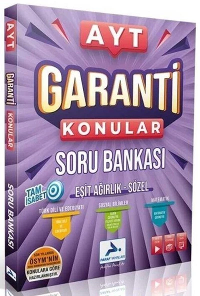 Ayt Eşit Ağırlık Sözel Garanti Konular Soru Bankası ürün görseli 1