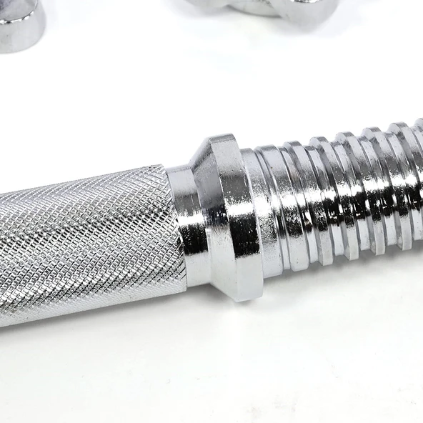 CKSpor 2 Adet 15 Kg Krom Dumbell Seti Çantalı Döküm Plaka Dambıl Seti  CKS15 - 9