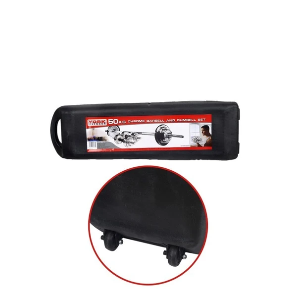 CKSpor 2 Adet 50 kg Çantalı Krom Dambıl Bar Ve Plaka Seti Toplam 100KG - 5