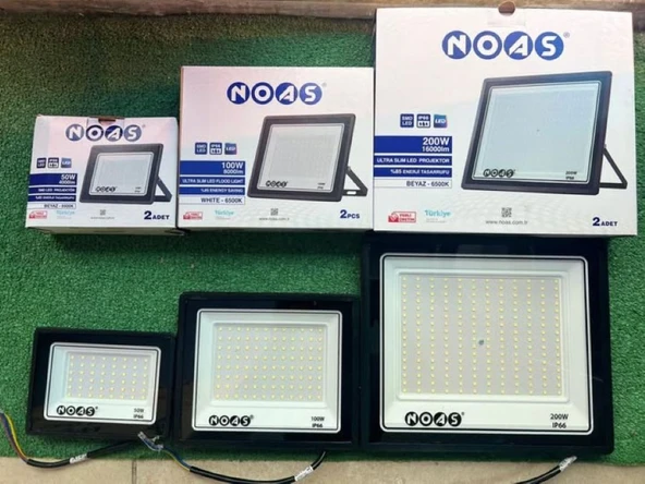 NOAS 100W ULTRA SLİM LED PROJEKTÖR 8000LM-6500K YL70-1100 - Resim 2
