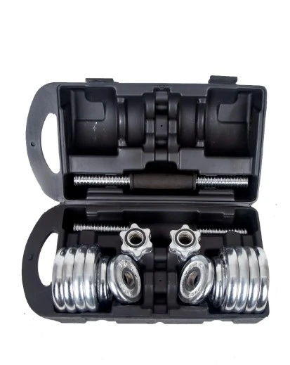 CKSpor 2 Adet 15 Kg Krom Dumbell Seti Çantalı Döküm Plaka Dambıl Seti  CKS15 - 2