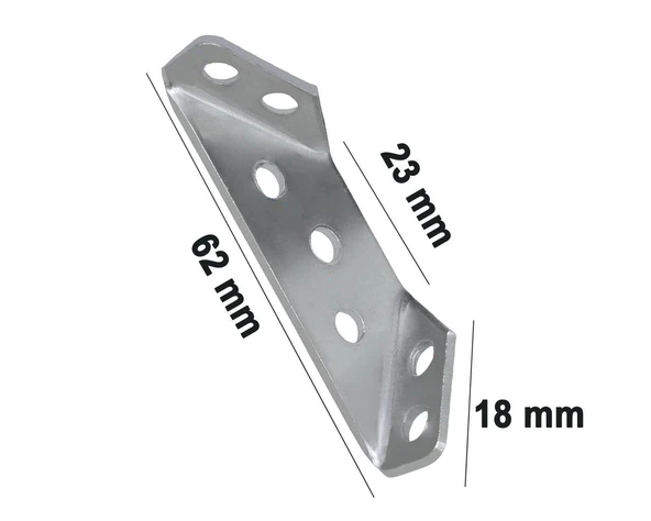 Yönsüz Köşe Bağlantı 62x23x18mm-100'lü Paket - 2