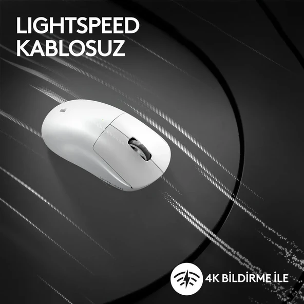 Logitech G PRO X Superlight 2 Lighspeed Kablosuz Oyuncu Mouse - Beyaz 910-006639 - 3