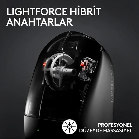 Logitech G PRO X Superlight 2 Lighspeed Kablosuz Oyuncu Mouse - Beyaz 910-006639 - 2