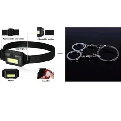 Ayarlanabilir Kafa Lambası + Tel Ağaç Testeresi ürün görseli 1