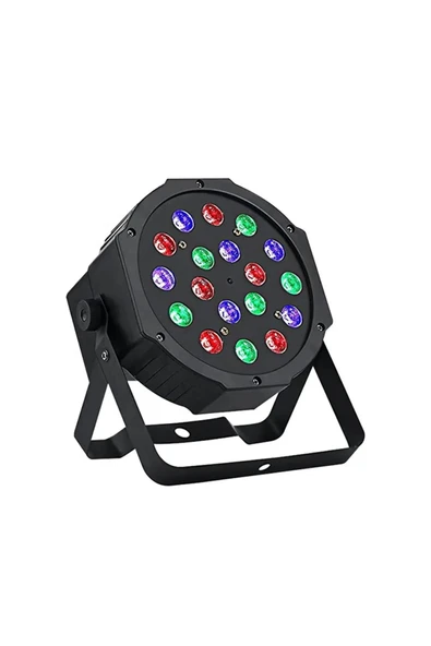 harry Sese Duyarlı Rgb Led 1 Watt 18x3 Led Par Sahne Işığı-parti, Disko,restoran, Bahçe, Park Plaza Vb. - 2