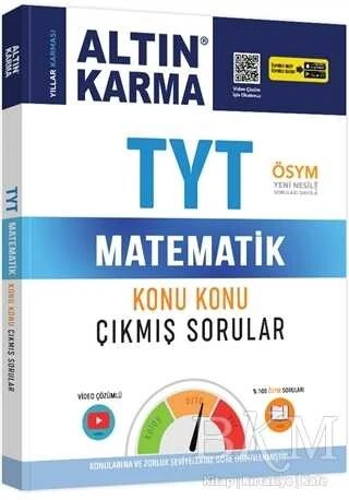 Altın Karma Yayınları TYT Matematik Konu Konu Çıkmış Sorular