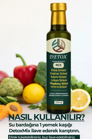 MİX DETOX SİRKESİ 250 ML+ KAYISI DETOX SİRKESİ 250 ML - Resim 4