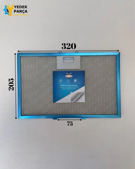 320x205 mm Aspiratör & Davlumbaz Tel Yağ Filtresi 32x20,5 cm