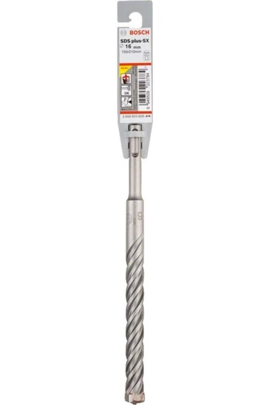 Bosch SDS-PLUS-5X 16×210 mm Beton Delme Ucu – 4 Kesici Ağızlı, Profesyonel Seri - Resim 2