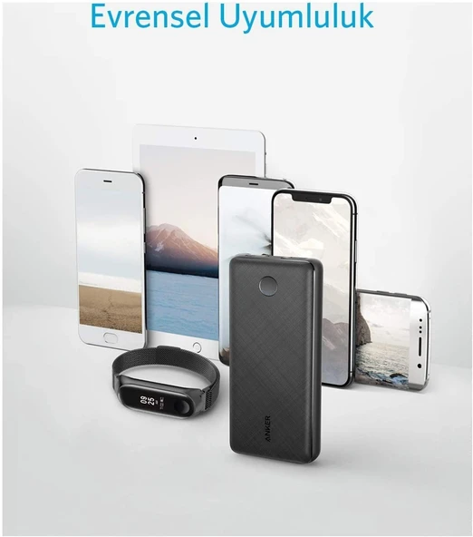 Anker A1363 PowerCore Select 20000 mAh Taşınabilir Hızlı Şarj Cihazı, PowerIQ 2.0 18W Çift Çıkışlı, Siyah - Resim 9