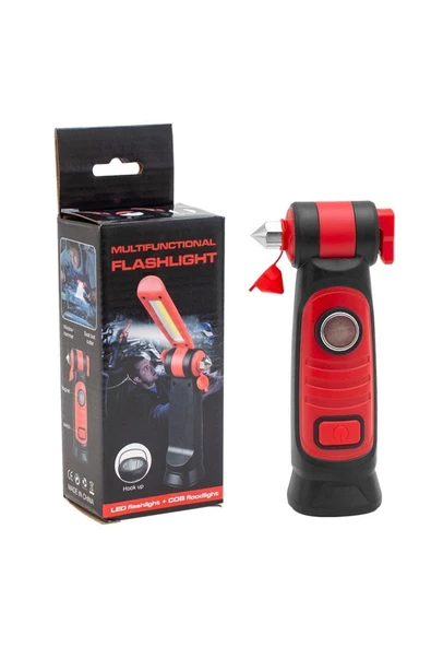 harry Pilli Mıknarıslı Cam Kırıcı ,Emniyet Kemeri Kesici Acil Durum El Fener (Pil Hediyeli) - Resim 2