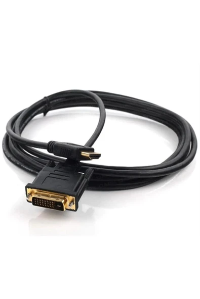 harry 1.5 Metre Yüksek Kaliteli Gold Hdmi to Dvi Erkek 24+1 Çeviri Kablo 1080P ürün görseli