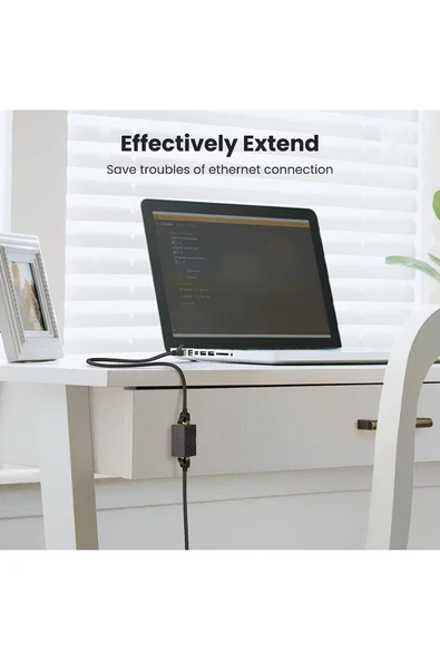 harry 2 Adet Rj45 Dişi Dişi Cat5/cat6/7/8 Ethernet Lan Ağı Birleştirici Ara Aparatı - Resim 3