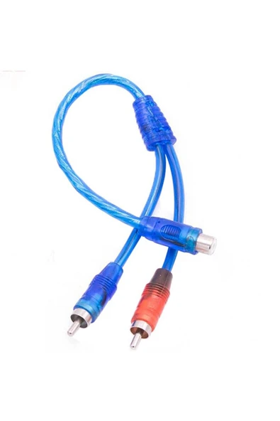 Rabelix Online Marketing Anfi Y Kablo 1 Dişi 2 Erkek 25 Cm Silikon Oto ve Diğer Ses Sistemleri için Gelişmiş sinyal kalitesi ürün görseli