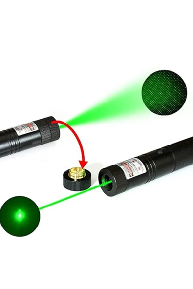 Rabelix Ultra Kaliteli Uzun Menzilli Usb Şarjlı Yeşil Lazer- Kedi Oyuncağı Lazeri - Resim 5